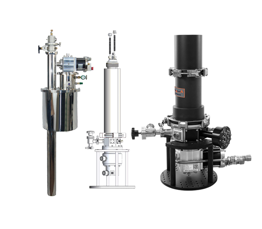 Sample closed cycle thermostat CCV series in vacuum