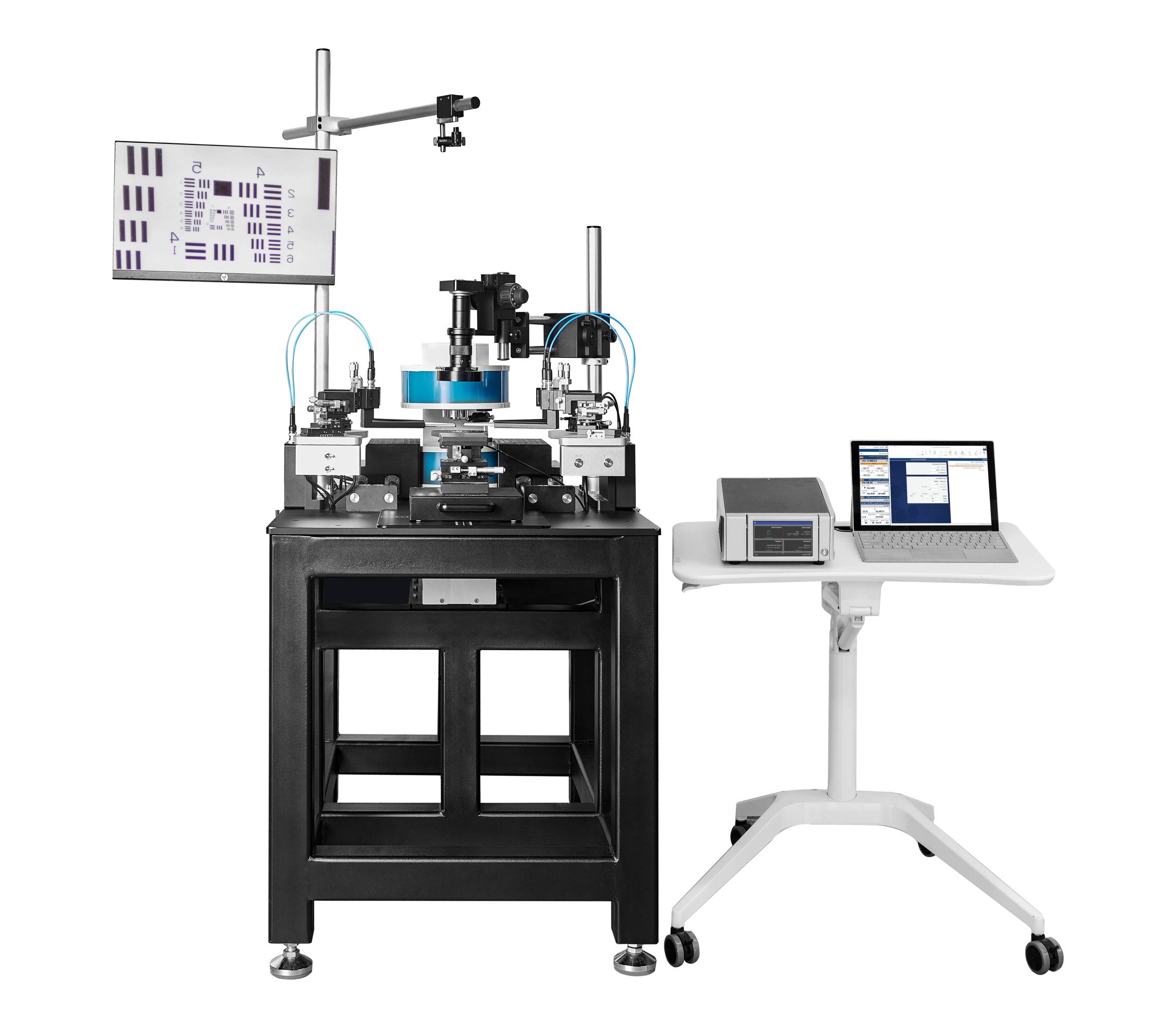 Hall test system HSEM-06PS for electromagnet probe table with variable temperature and variable field