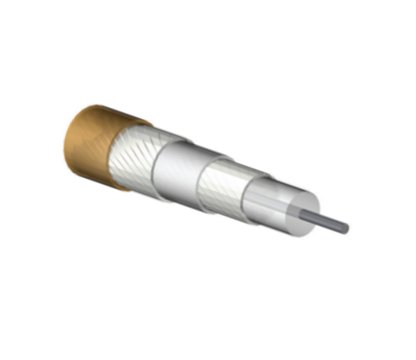 Low temperature triple coaxial cable